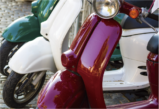 ミニバイク置場