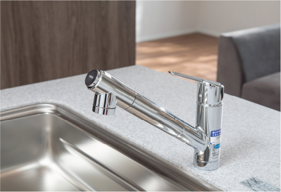 浄水器一体型シャワー水栓